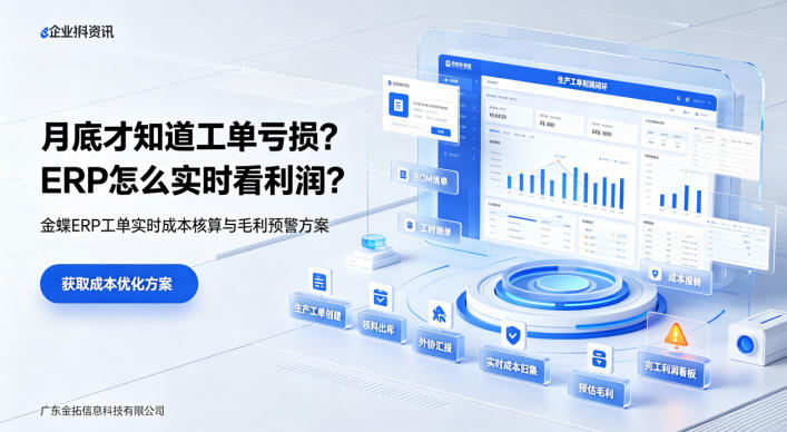 生产工单完工后成本核算滞后，月底才知···