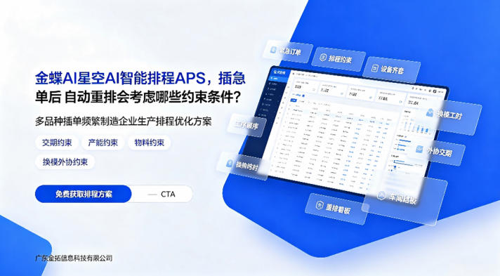 金蝶AI星空AI智能排程APS，插急···