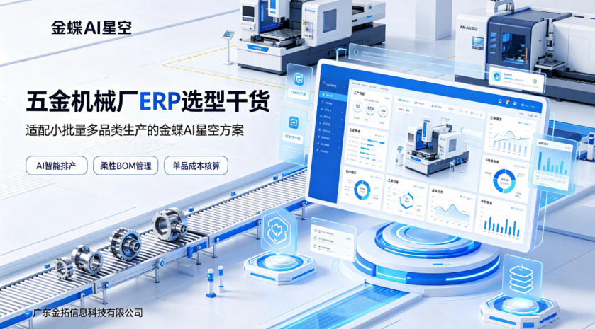 五金机械厂ERP选型干货：适配小批量···
